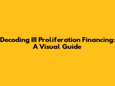 Decoding III Proliferation Financing: A Visual Guide